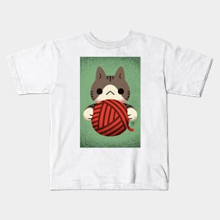 (Greeting Card) Yarn Kitty - Tabby Kids T-Shirt